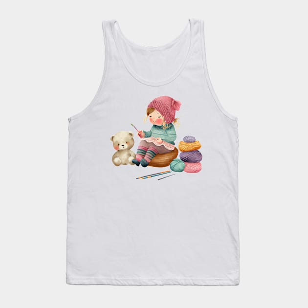 Teddy knits Too Tank Top by Maison de Kitsch